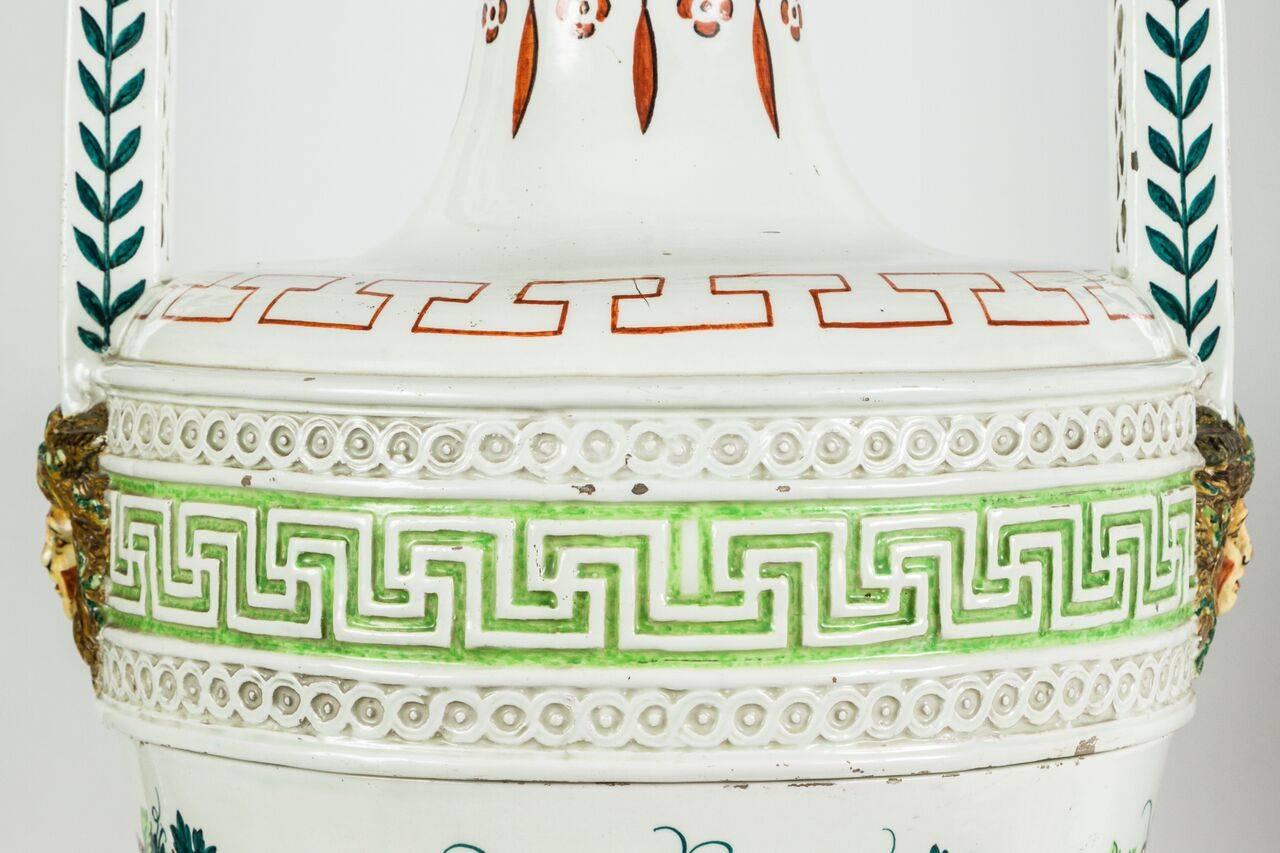 19th Century Painted Urns from Naples 2