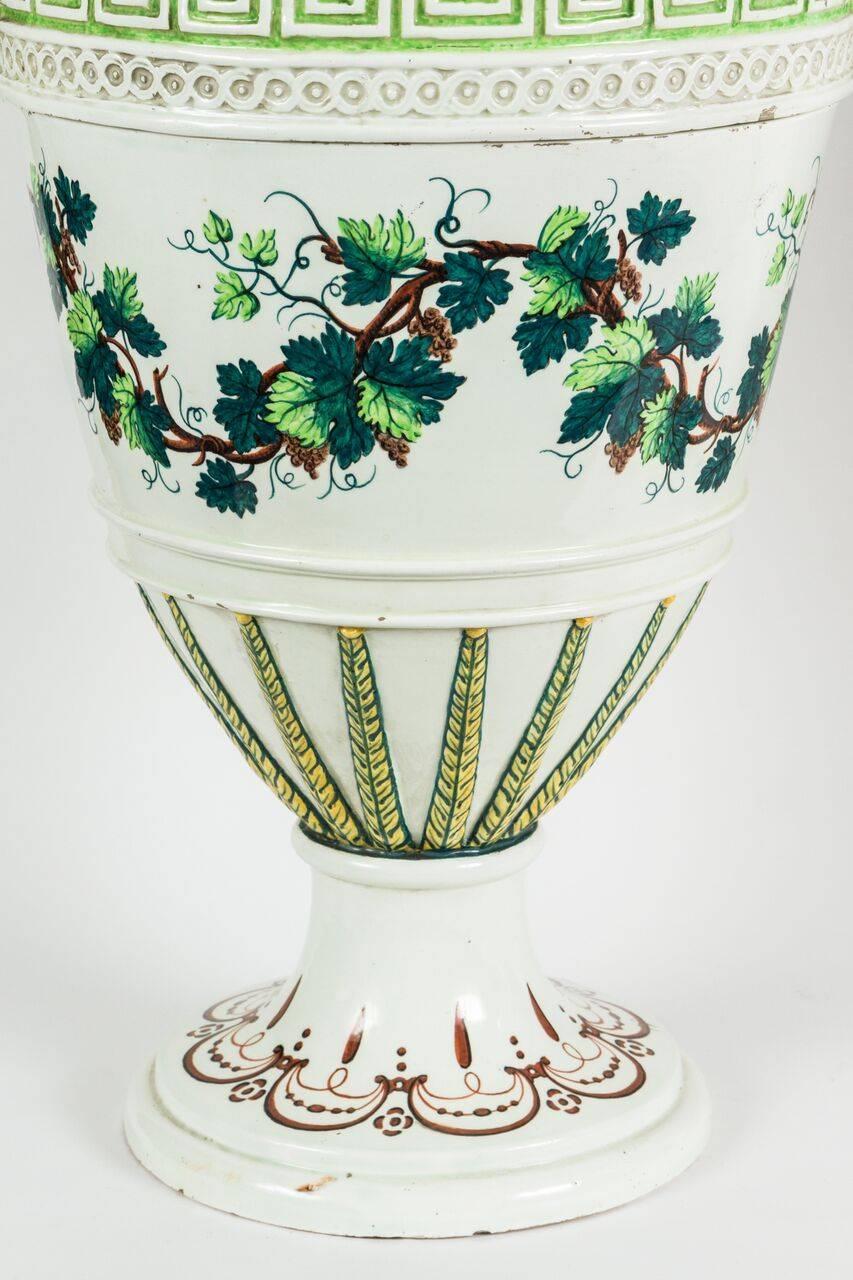 19th Century Painted Urns from Naples 1