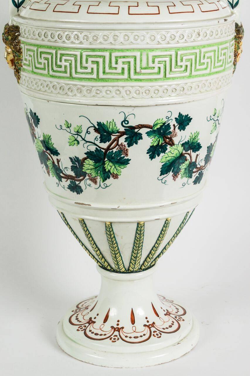 19th Century Painted Urns from Naples 3