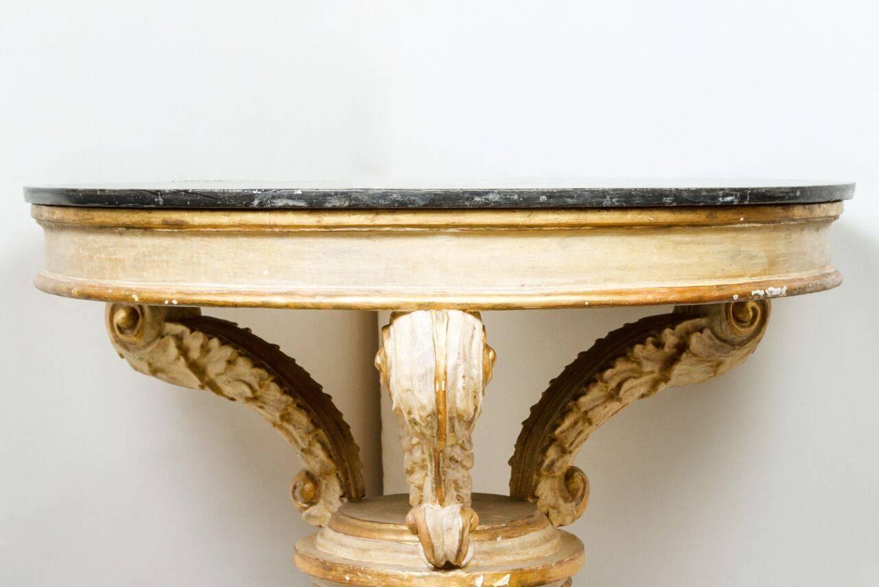 Italian Marble-Top Occasional Table, circa 1900 For Sale