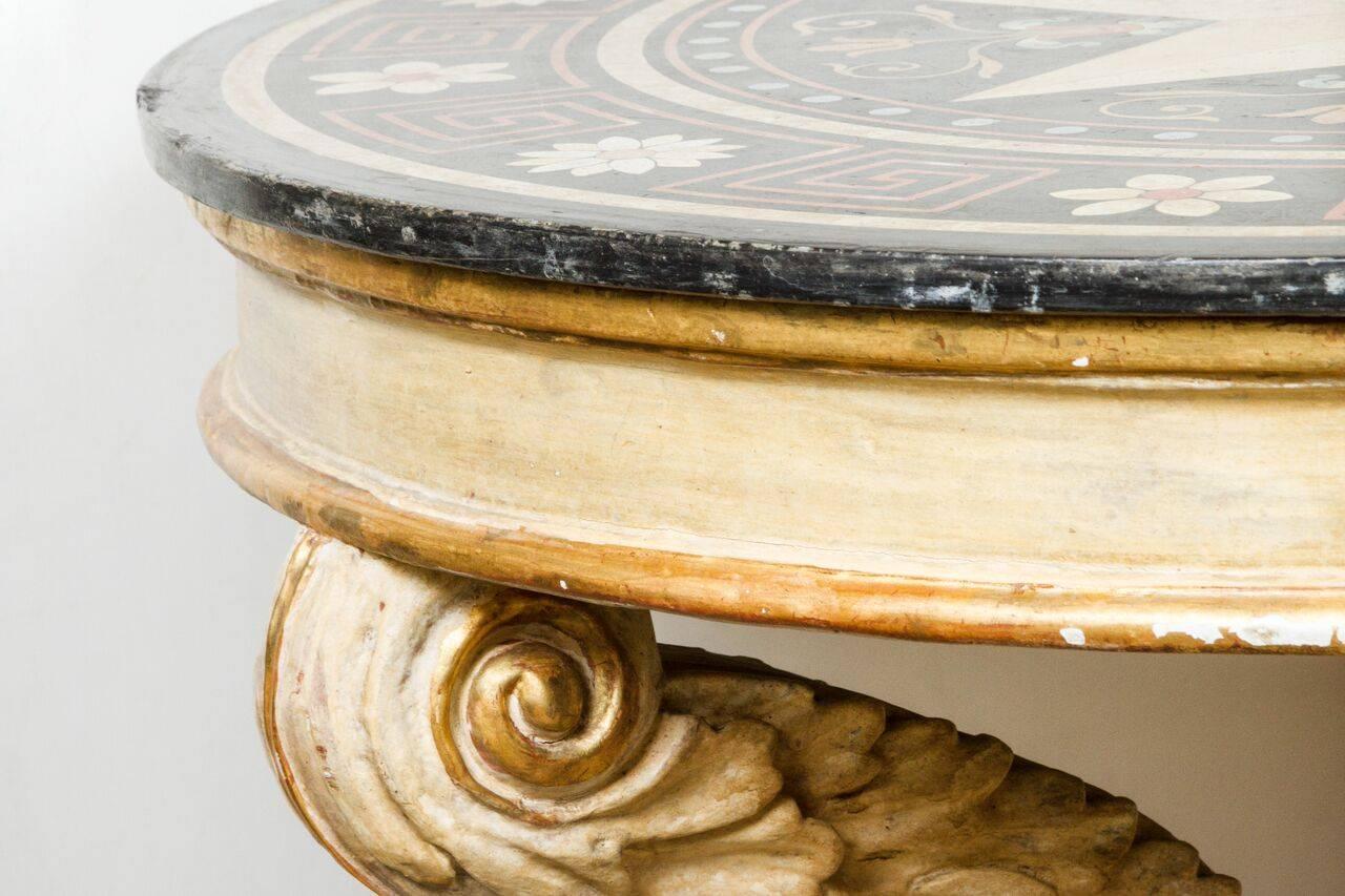 Marble-Top Occasional Table, circa 1900 For Sale 1