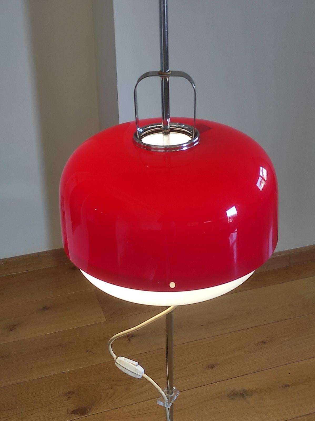 1970s Medusa Floor Lamp By Lugi Mssoni For Guzzini Meblo For Sale 1