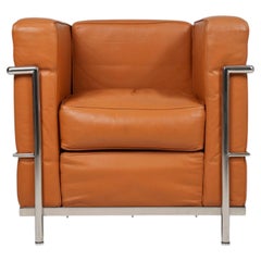 Leather Le Corbusier LC2 Longue Chair Italy 1980s