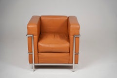 Leather Le Corbusier LC2 Longue Chair Italy 1980s
