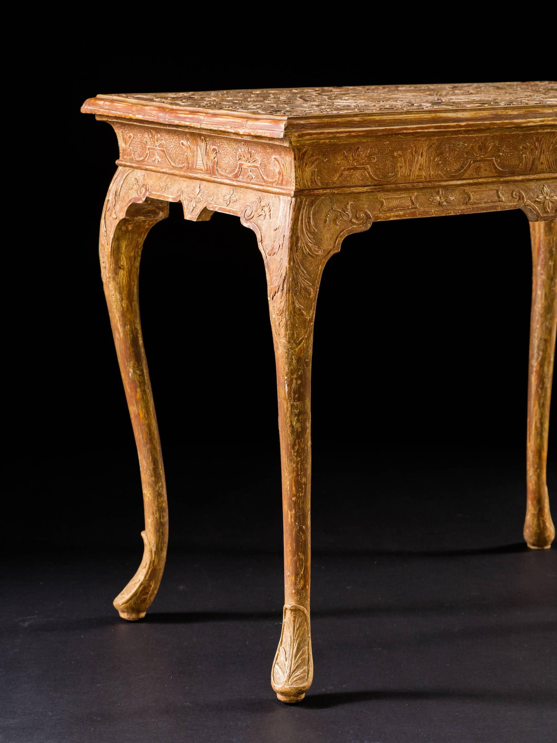 English George I Gilt-Gesso Side Table For Sale