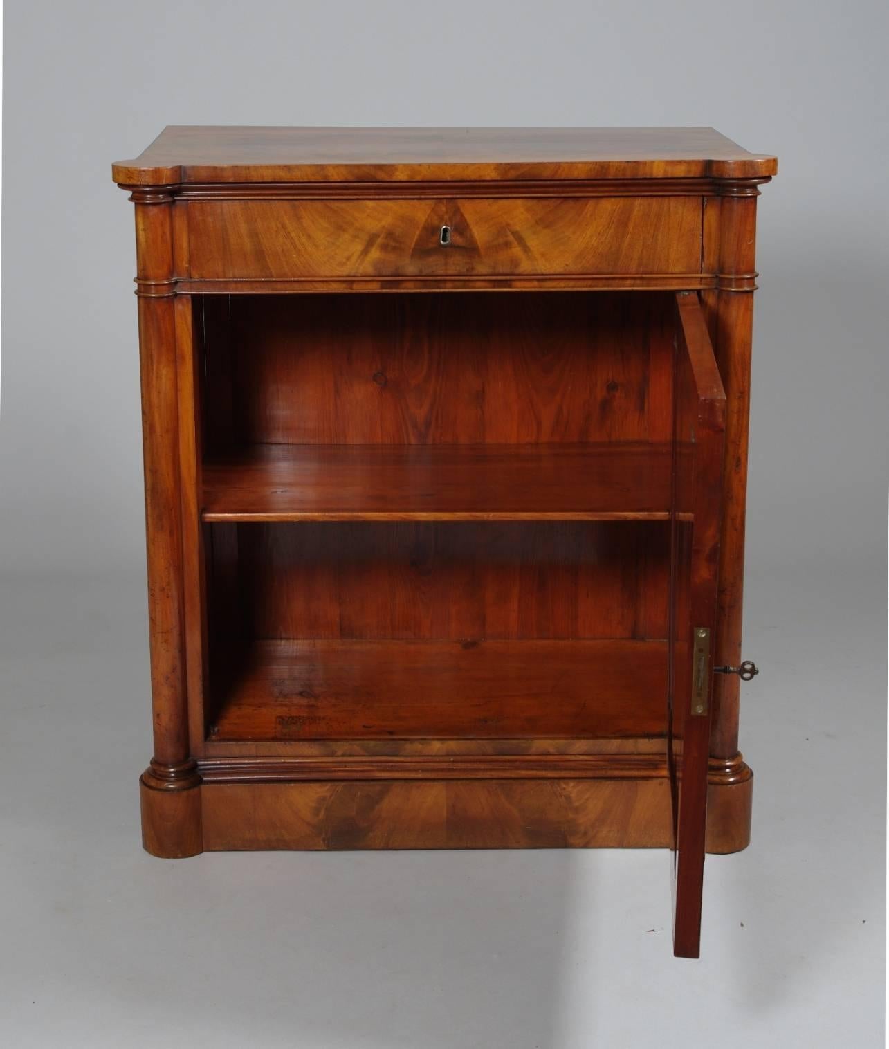 Danish Biedermeier Mahogany Side Cabinet In Excellent Condition In St. Louis, MO