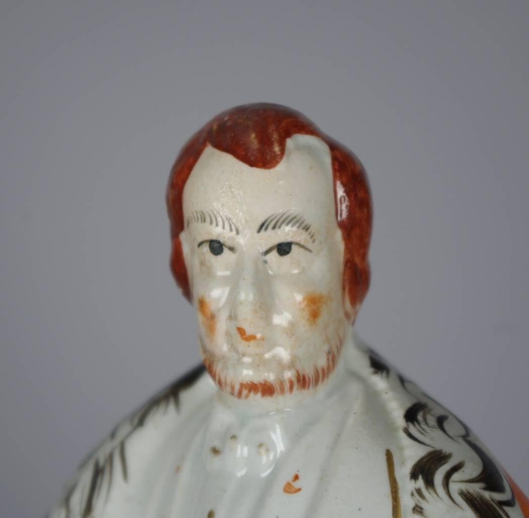 Victorian Staffordshire Figure of Abraham Lincoln