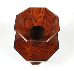 Rare Biedermeier Burr Yew Spittoon