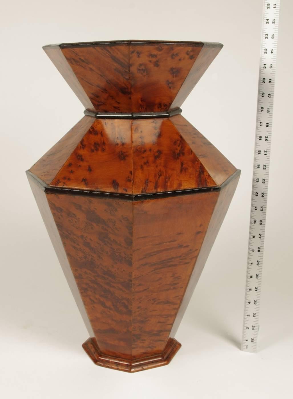 19th Century Rare Biedermeier Burr Yew Spittoon