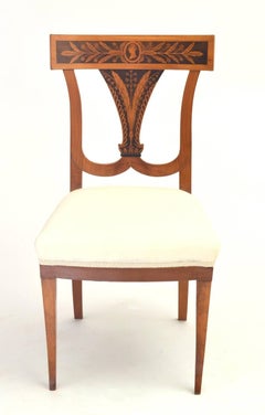 Biedermeier Cherrywood Side Chair, circa 1810
