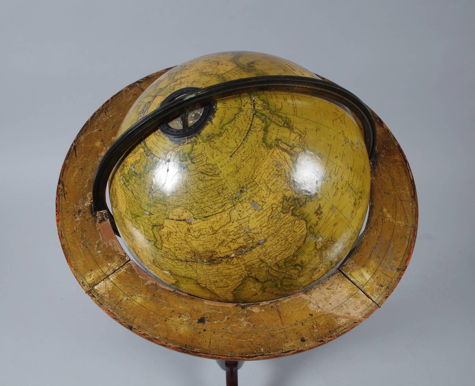 Scottish Terrestrial Library Globe by Kirkwood