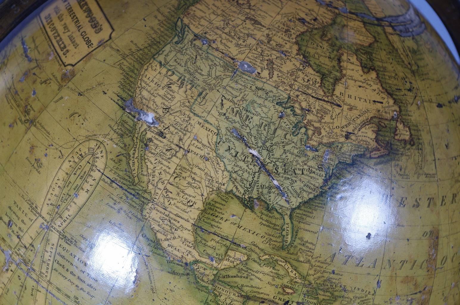 Terrestrial Library Globe by Kirkwood In Good Condition In St. Louis, MO
