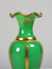 Green Opaline Vase