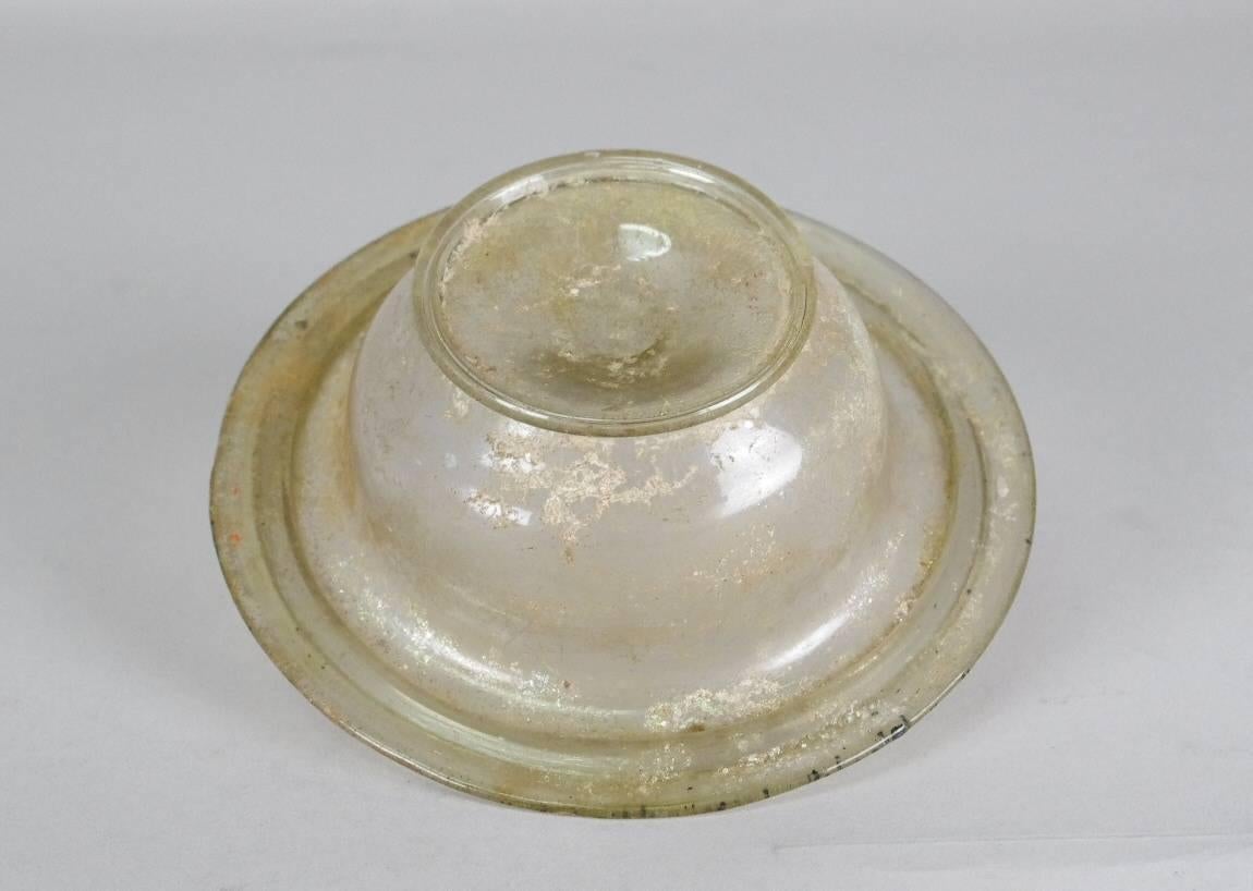 Ancient Roman Glass Bowl 'Patella' In Good Condition In St. Louis, MO
