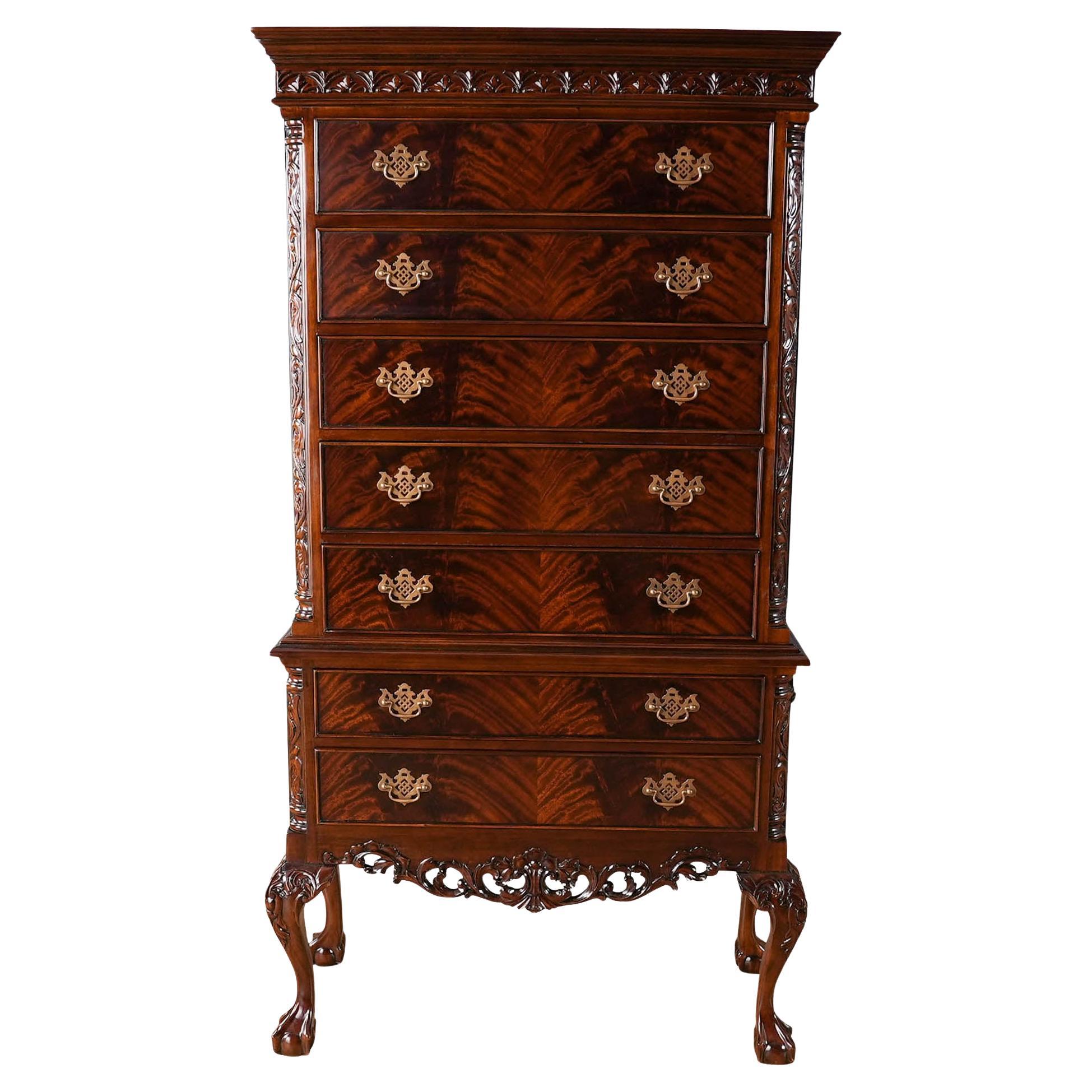 Chippendale Mahogany High Chest