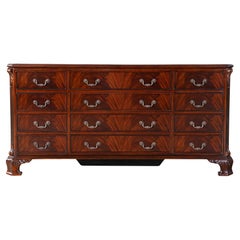 Chippendale Mahogany Triple Dresser