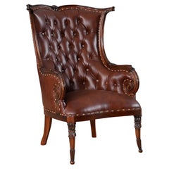 Leather Fireside Chair