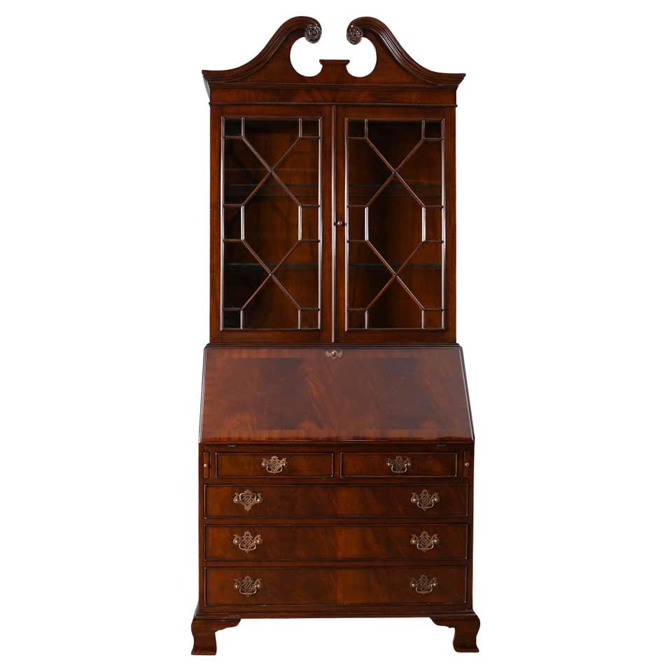 Burled Secretary Desk For Sale at 1stDibs | antique secretary desk with ...