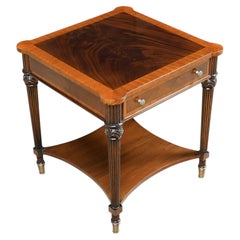 Square Mahogany End Table
