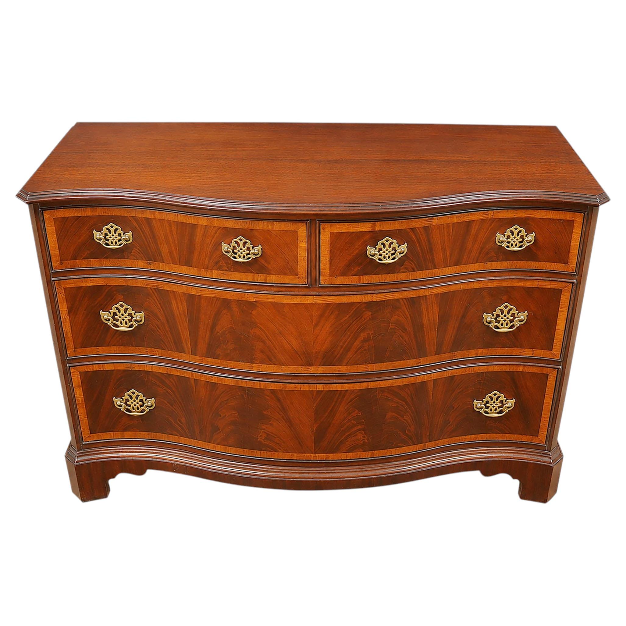 Hickory Serpentine Dresser For Sale