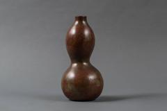 Japanese Bronze Gourd Shaped Vase