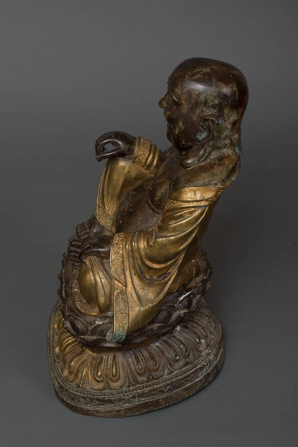 19th Century Chinese Bronze FuXing For Sale