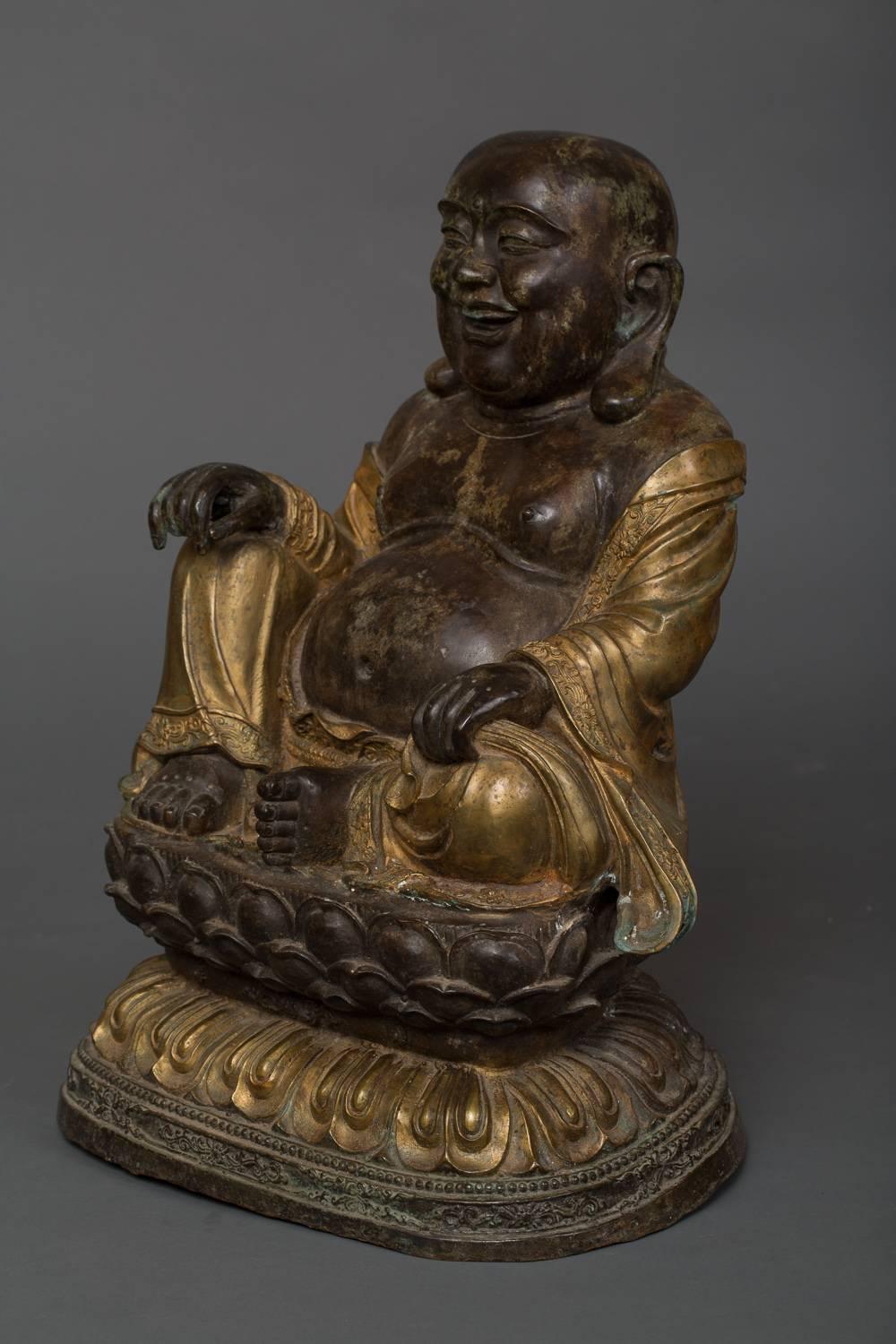 Chinesische Bronze FuXing im Zustand „Hervorragend“ im Angebot in Hudson, NY