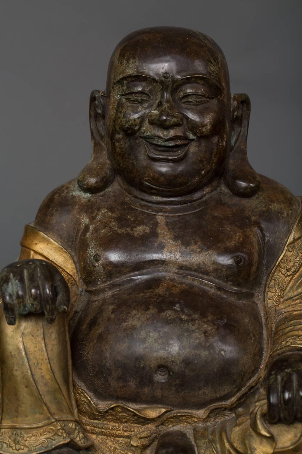 One of three divinities known as Fu-Shou-Lu (Happiness, prosperity and longevity).
 