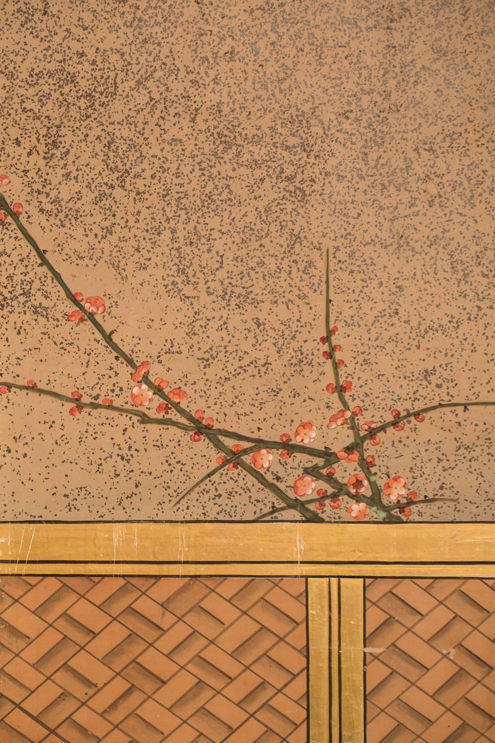 19th Century Japanese Six-Panel Screen 