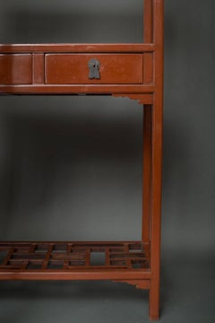 Pair of Chinese Lacquer Étagères