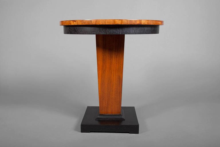 Art Deco Walnut Table In Excellent Condition For Sale In Hudson, NY