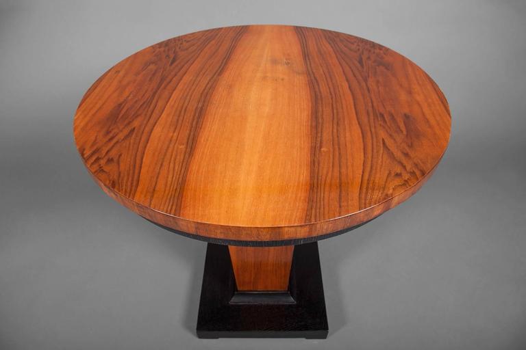 Art Deco Walnut Table For Sale 1