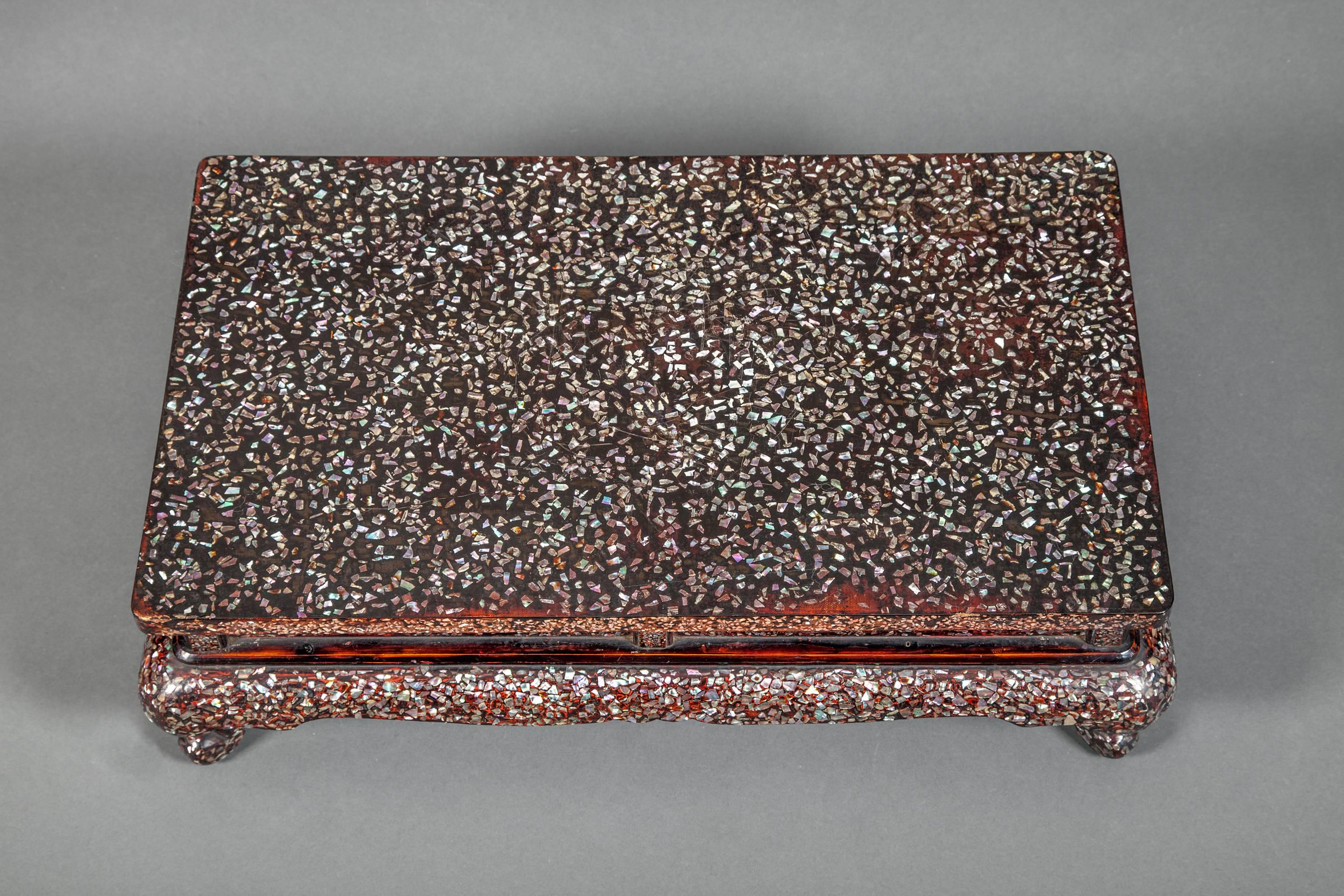 Japanese Lacquered Wood Table 2