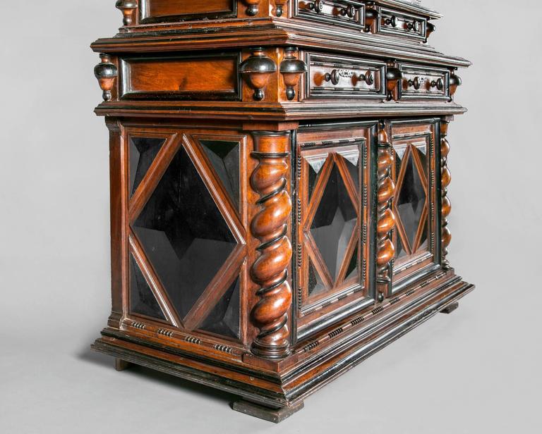 18th Century and Earlier 17th Century French Walnut Cabinet For Sale