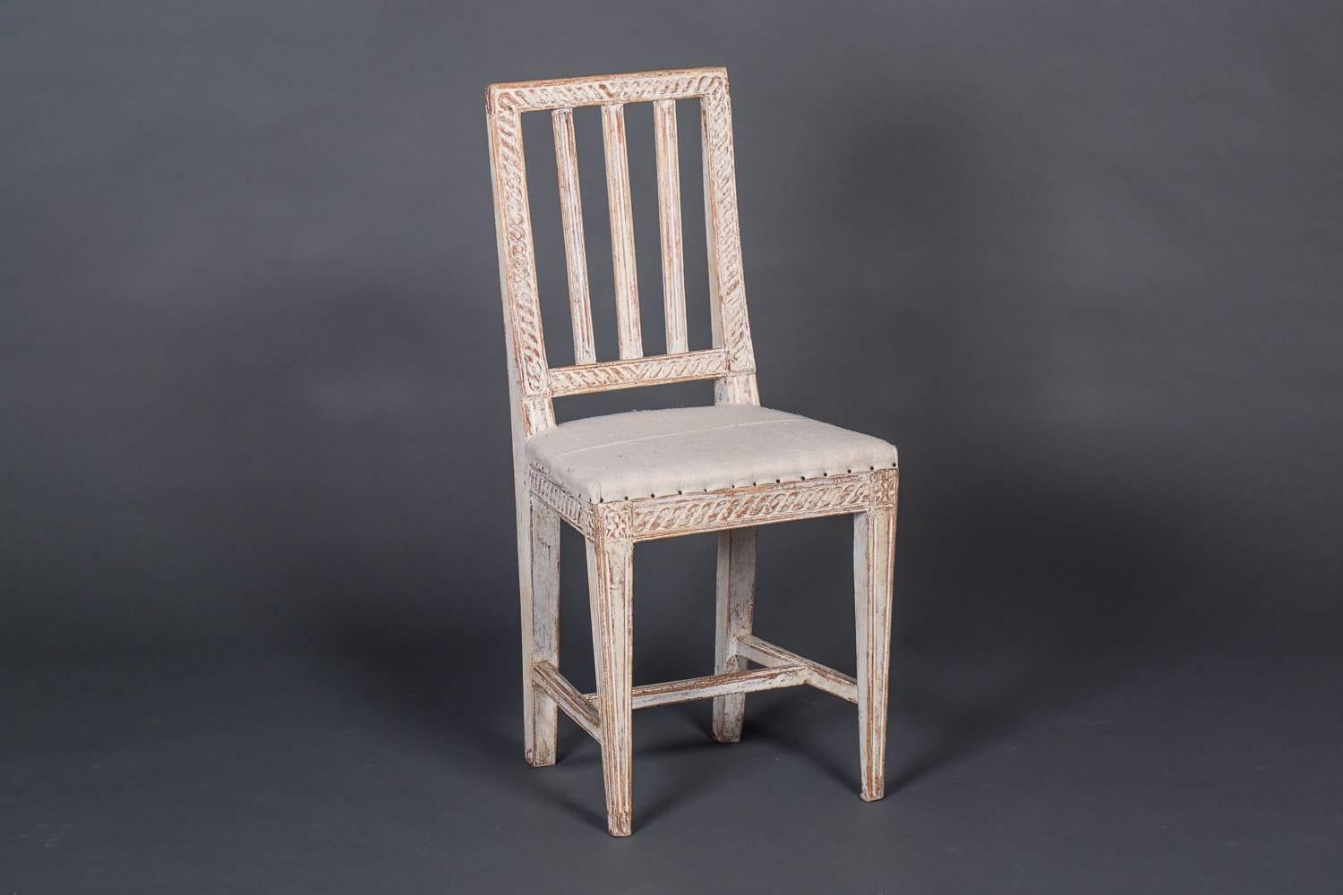 Set of Six Gustavian Chairs In Excellent Condition In Hudson, NY