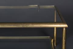 Brass Two-Tier Cocktail Table