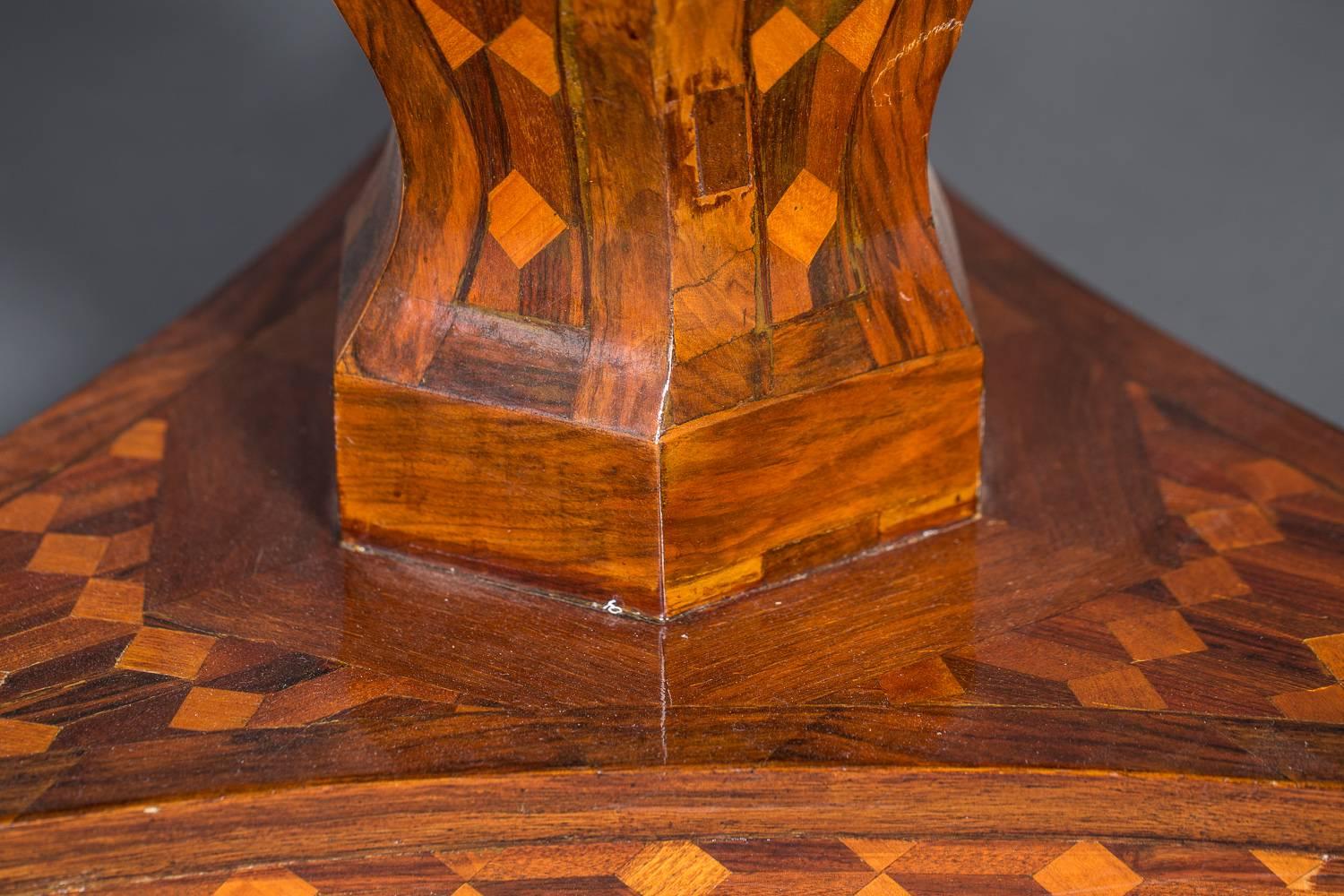 Continental Marquetry Centre Table 3