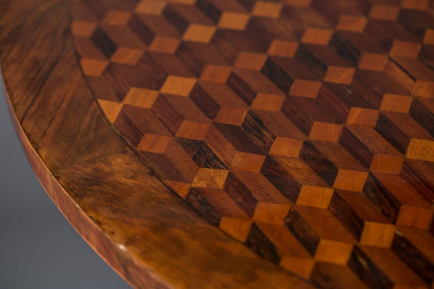 Early 20th Century Continental Marquetry Centre Table