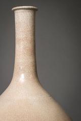 Crackle Glazed Porcelain Bottle Form Vase