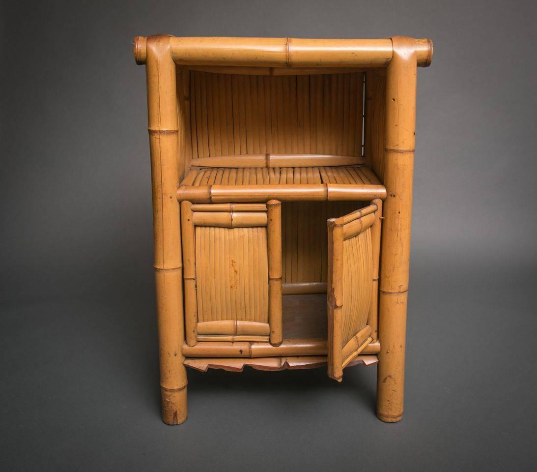 19th Century Japanese Rare and Unusual Bamboo Cabinet