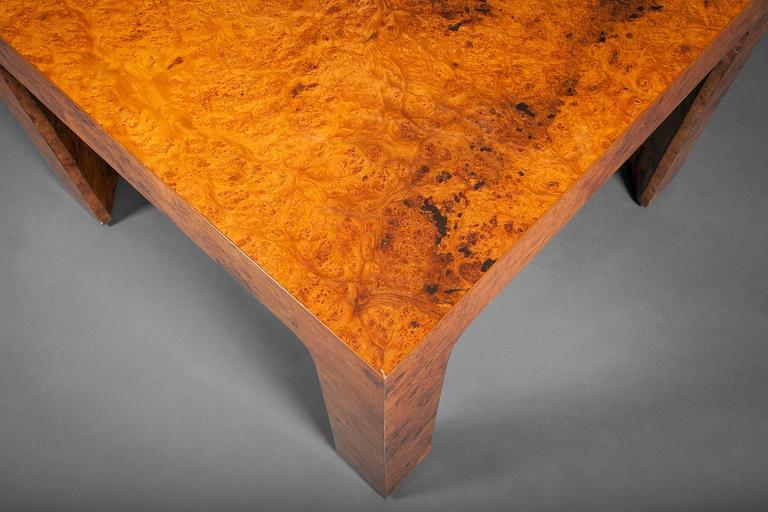 Burl Wood Side Table For Sale at 1stdibs