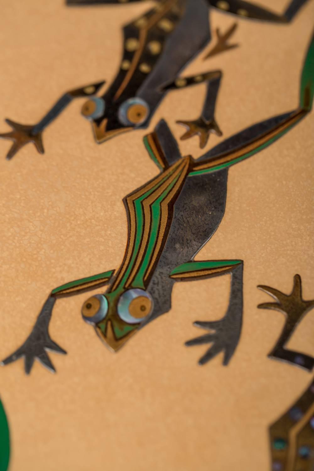 Japanese Lacquer Writing Box 'Suzuribako' with Frog Design 2