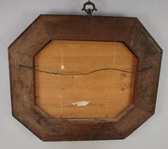 Dutch Baroque Tortoiseshell Veneered Cushion Mirror of Octagonal Form