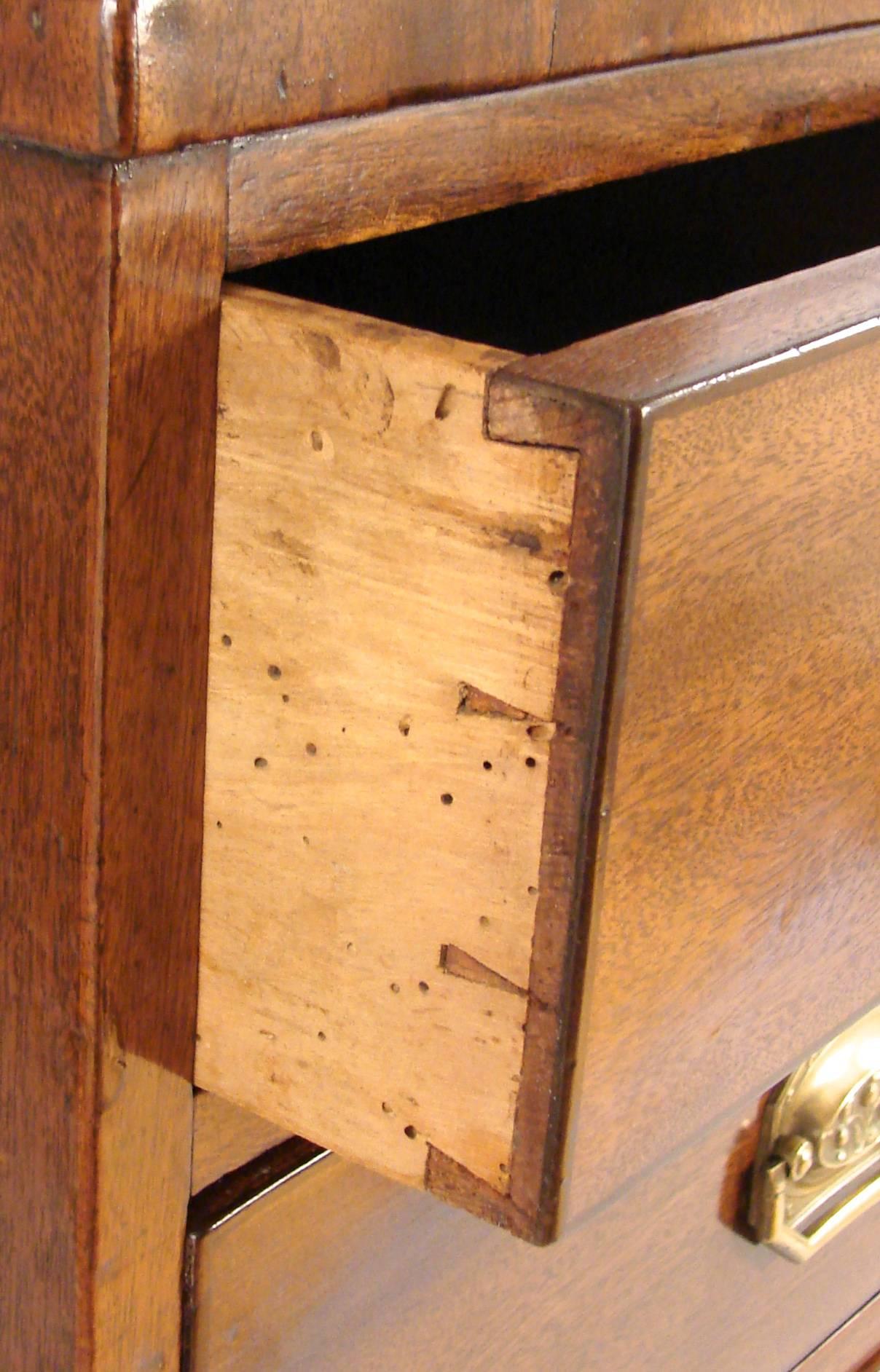 19th Century George III Mahogany Five-Drawer Dresser