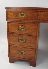 Chinese Export Teak Campaign Desk