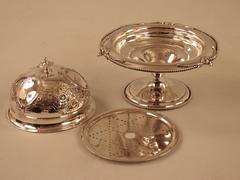 Rare American Sterling Silver Covered Butter Dish by W.K. Vanderslice & Co