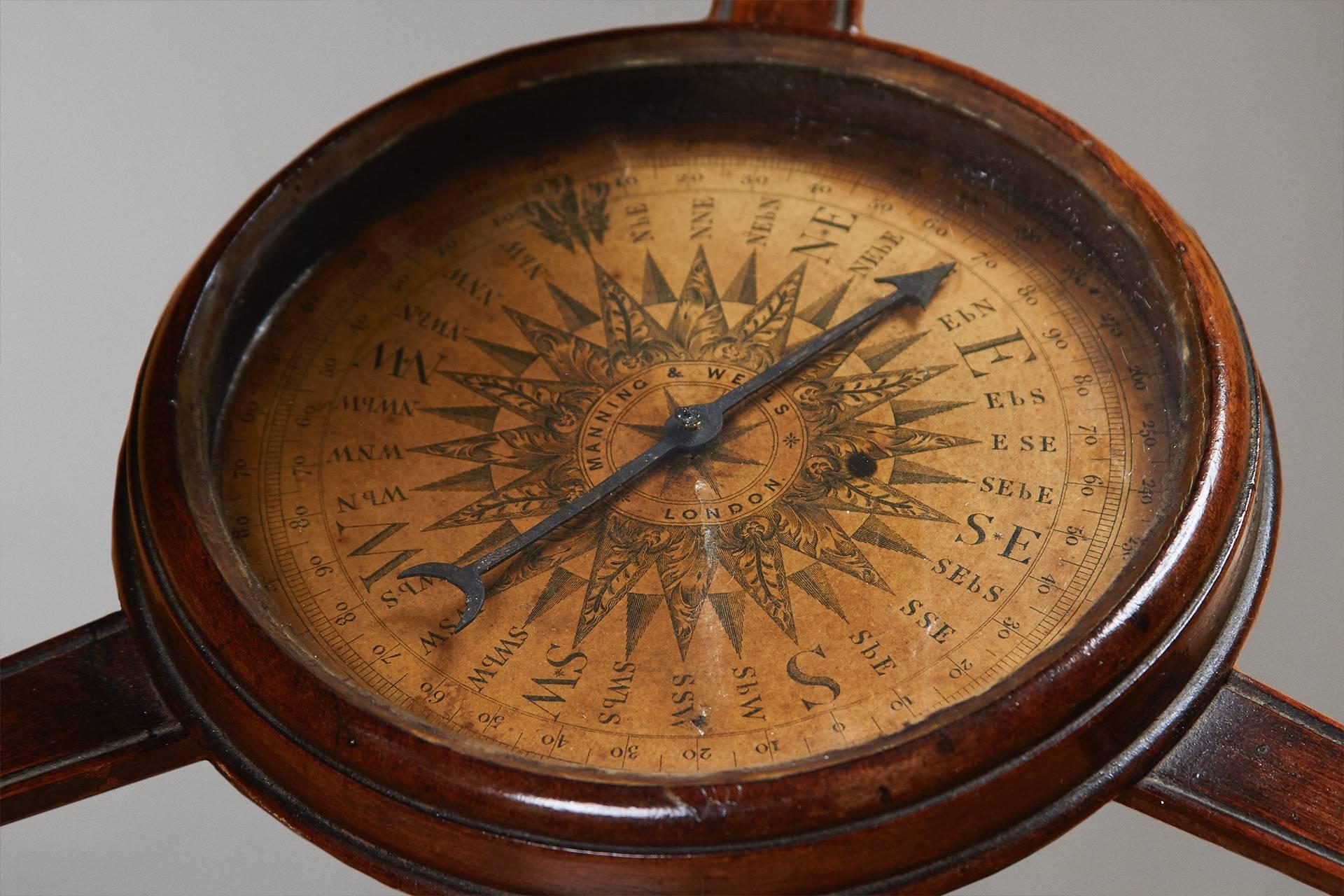 English Manning & Wells Terrestrial Floor Standing Globe, Dated 1854 In Good Condition In San Francisco, CA