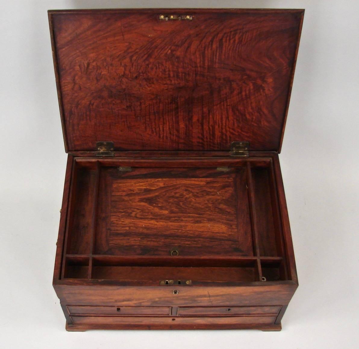 Regency Anglo-Indian Hardwood Small Chest
