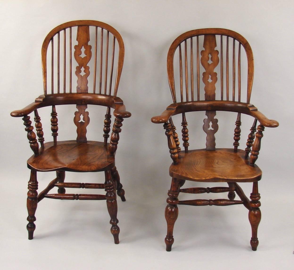 high back windsor chair with arms