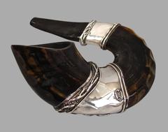 Silver Mounted Horn Shofar
